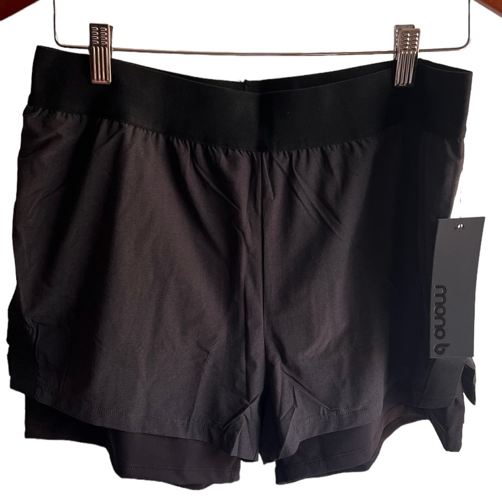 Nwt mono b bk  running  - exercise shorts sz xl